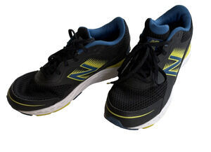 New Balance Kids 5 Tennis Shoes Sneakers Blue Black Yellow YP680BO6